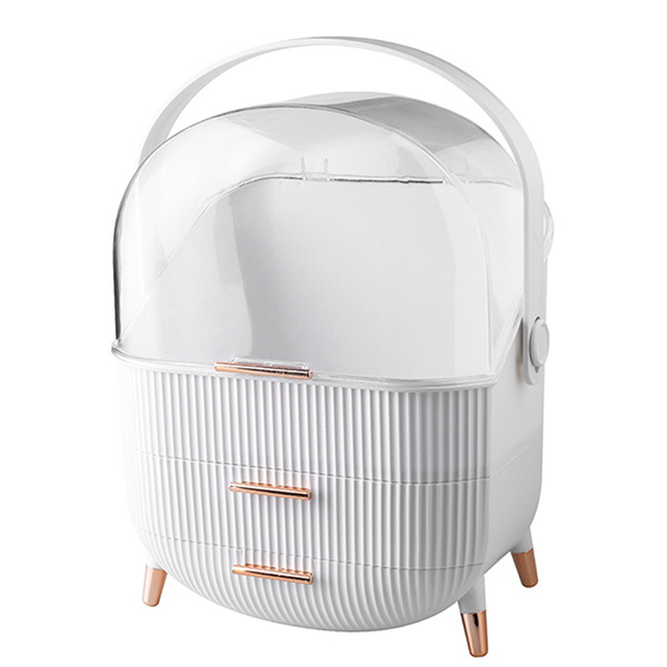 Elegante Kosmetikaufbewahrungsbox von Livingandhome – Weiß