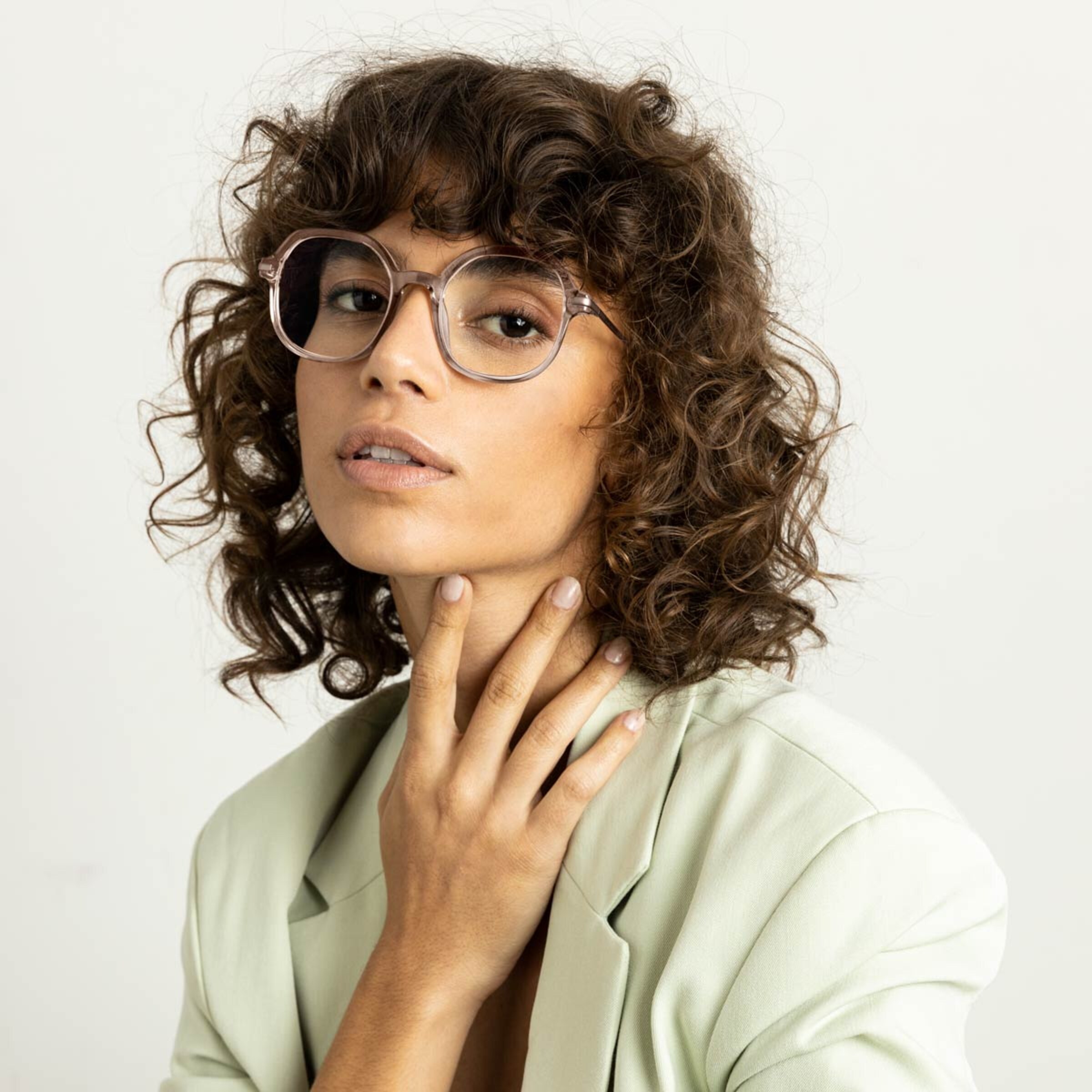 Lunettes Tallinn Transparent Hazel avec verres correcteurs
