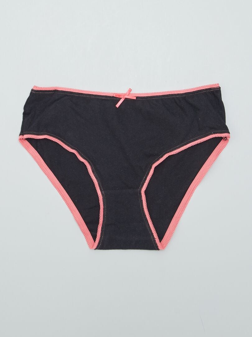 Set van 3 katoenen slips - wit