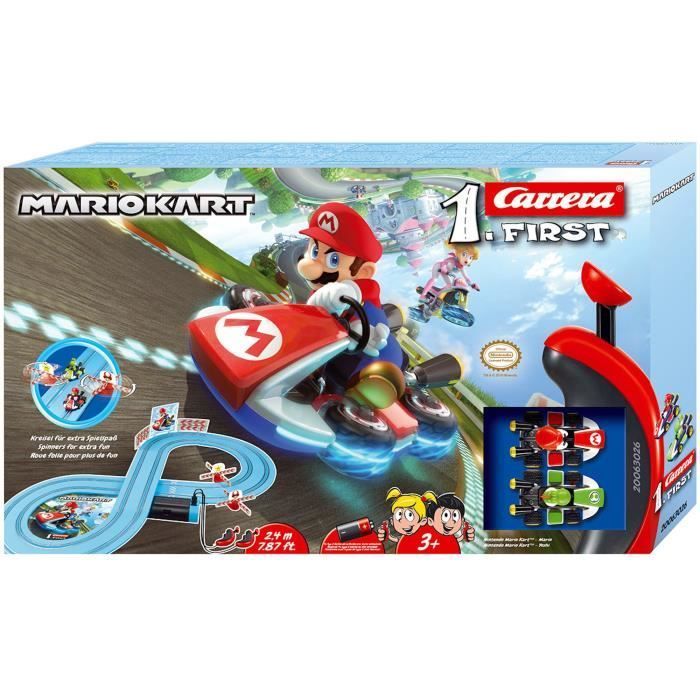 Circuito Mario Kart - CARRERA-TOYS - Set completo con 2 auto telecomandate e controller