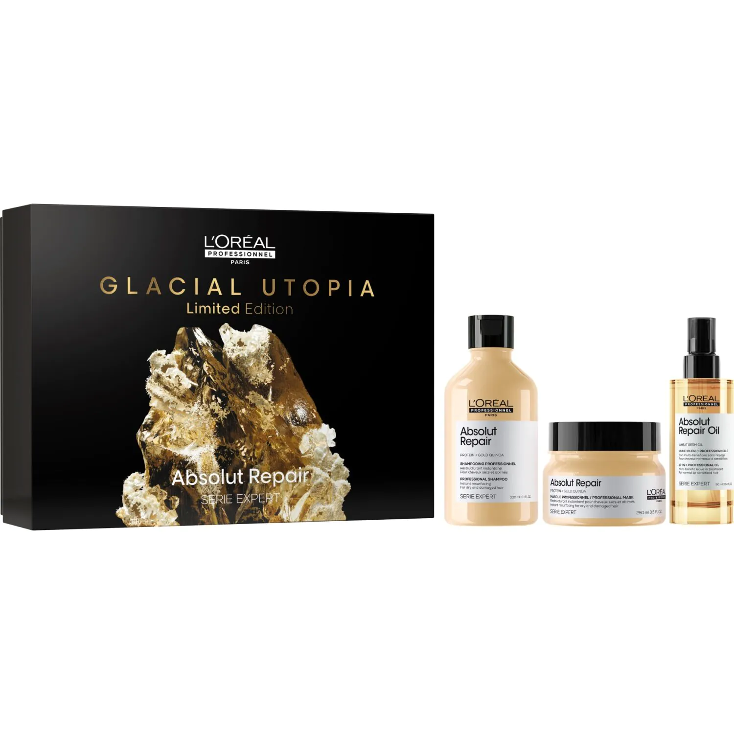 L’Oréal Professionnel Paris Absolut Repair Trio Zestaw: Szampon + Maska + Olejek