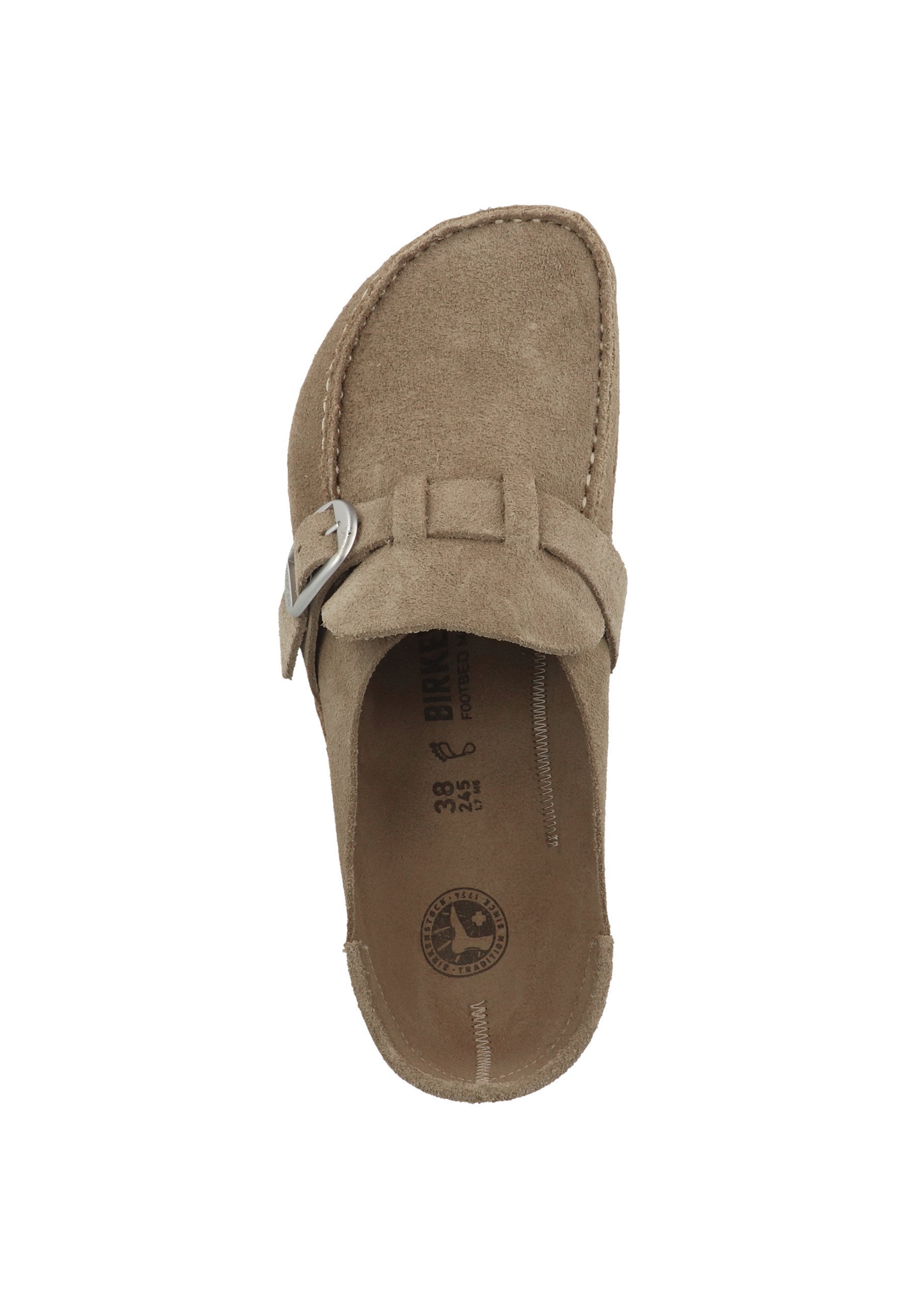 Birkenstock Schuhe Buckley Veloursleder Normal - Mules - grey taupe (1019462)