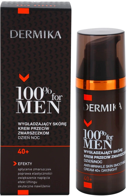 Dermika 100% vyrams skirtas raukšlių lyginamasis kremas nuo 40+