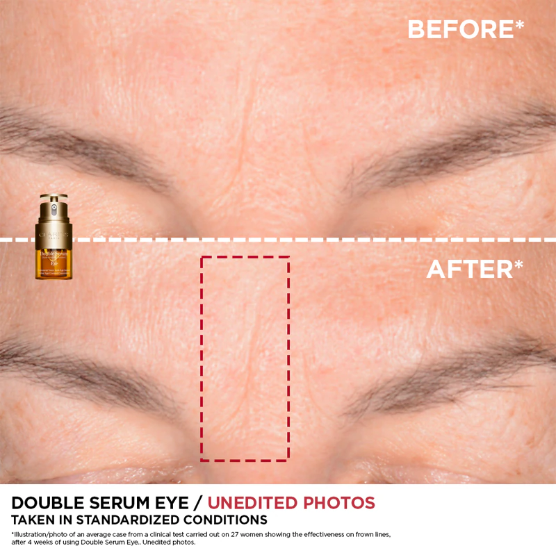 Clarins Double Serum Eye sérum proti vráskam na očné okolie s vyživujúcim účinkom