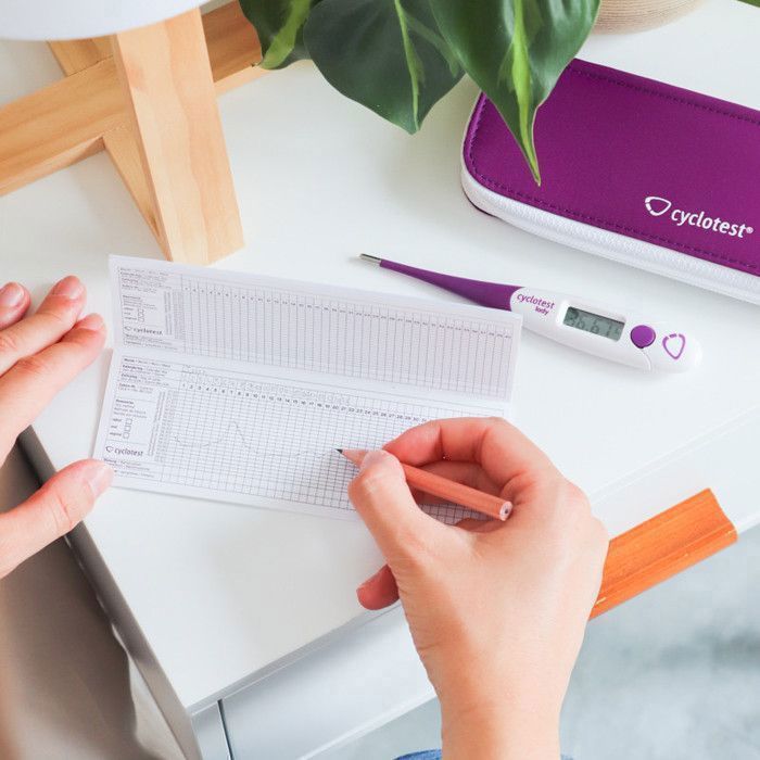 Termómetro basal Cyclotest Lady Digitales para monitorización del ciclo menstrual, 1 unidad.