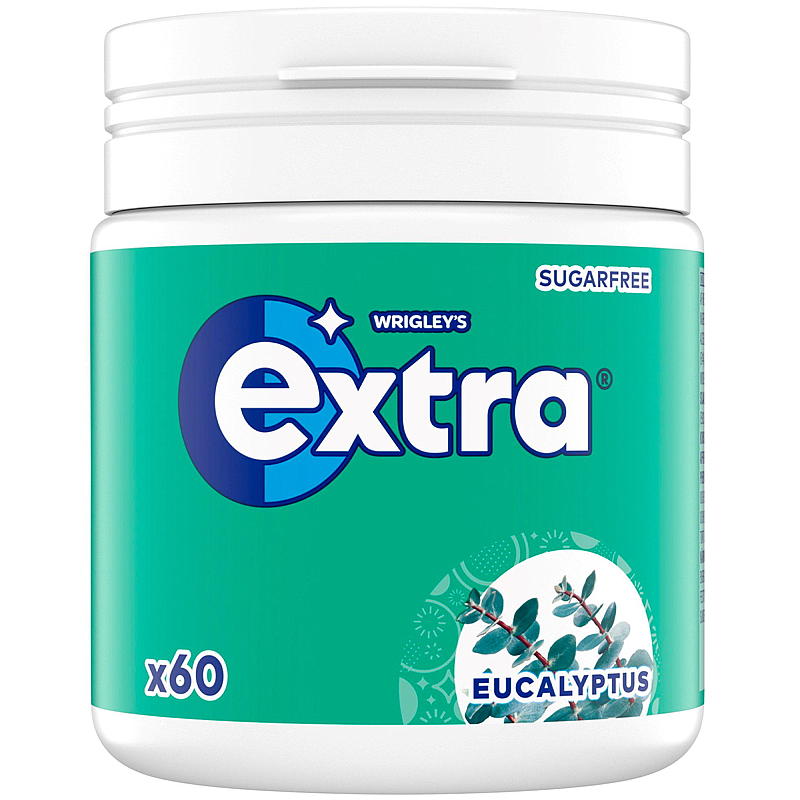 Extra Extra, caja de 84 g de eucalipto