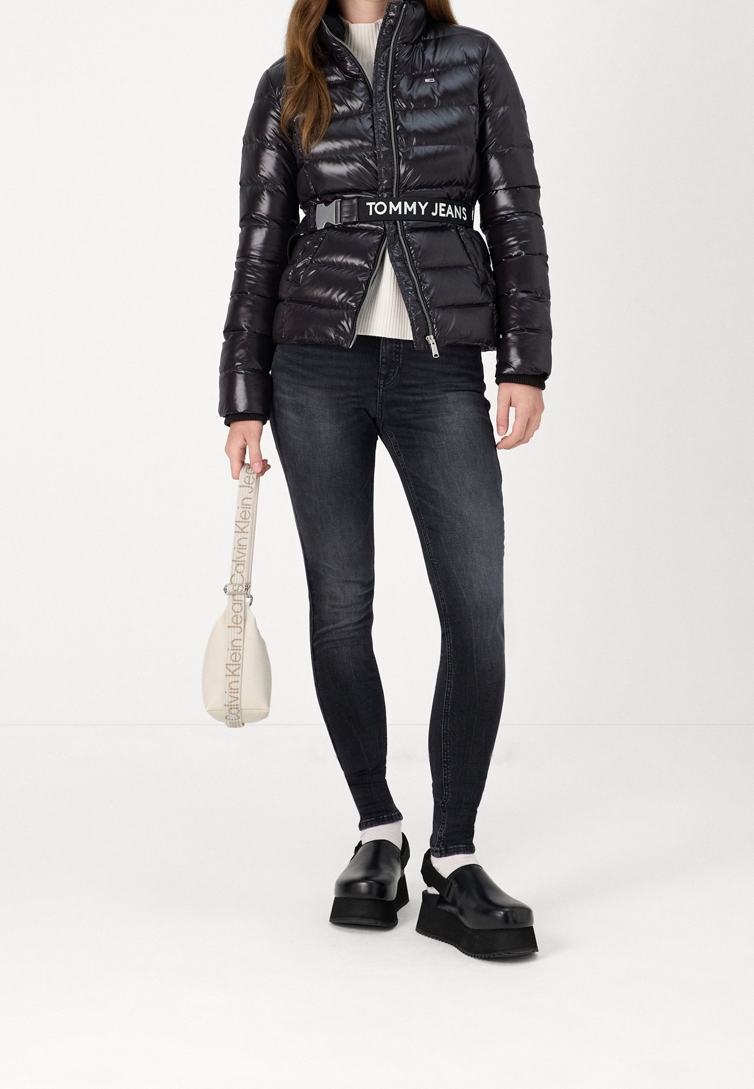 Tommy Jeans Skinny Fit Jeans - zwarte denim