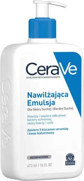 CeraVe Nawilżająca emulsja do skóry normalnej, suchej i bardzo suchej, 473ml