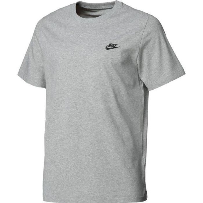 Camiseta Sportswear Club - NIKE - Gris - Manga corta - Hombre - Regular