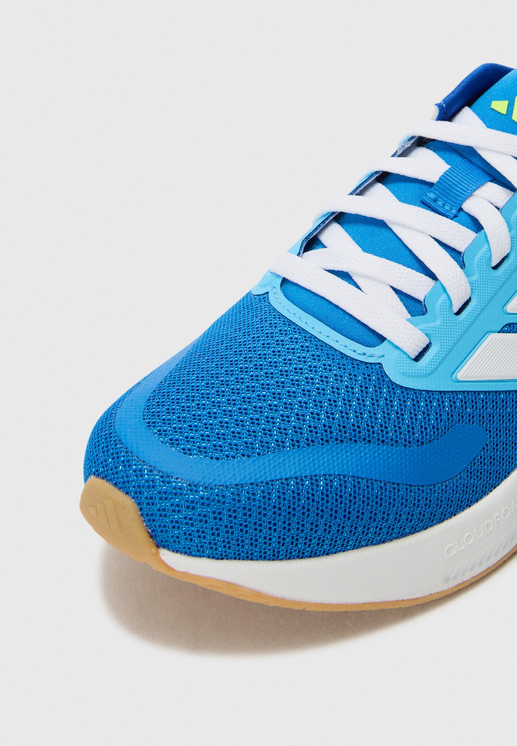 adidas Performance RUNFALCON - Chaussures de running sur route - bleu roi/blanc/citron clair