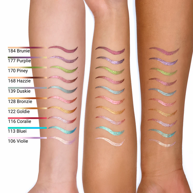 Lápis de olhos Notino Lifeproof Multichrome Soft Gel, à prova d'água, com efeito multicromático.