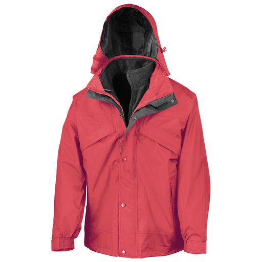 Veste/manteau 3 en 1 imperméable et coupe-vent - Modèle à fermeture éclair et clip - Stormdri