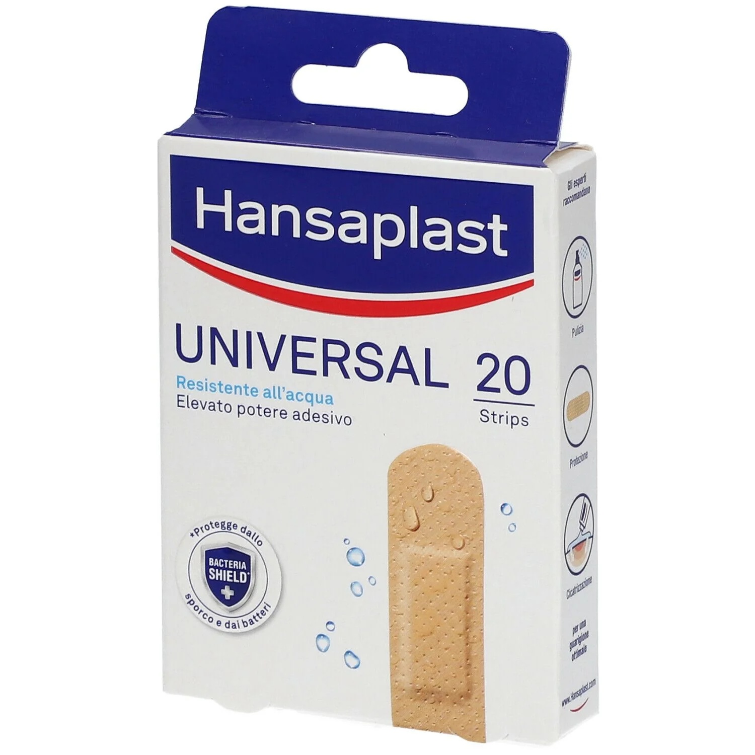 HANSAPLAST Pansements universels Hansaplast, 20 pièces, imperméables
