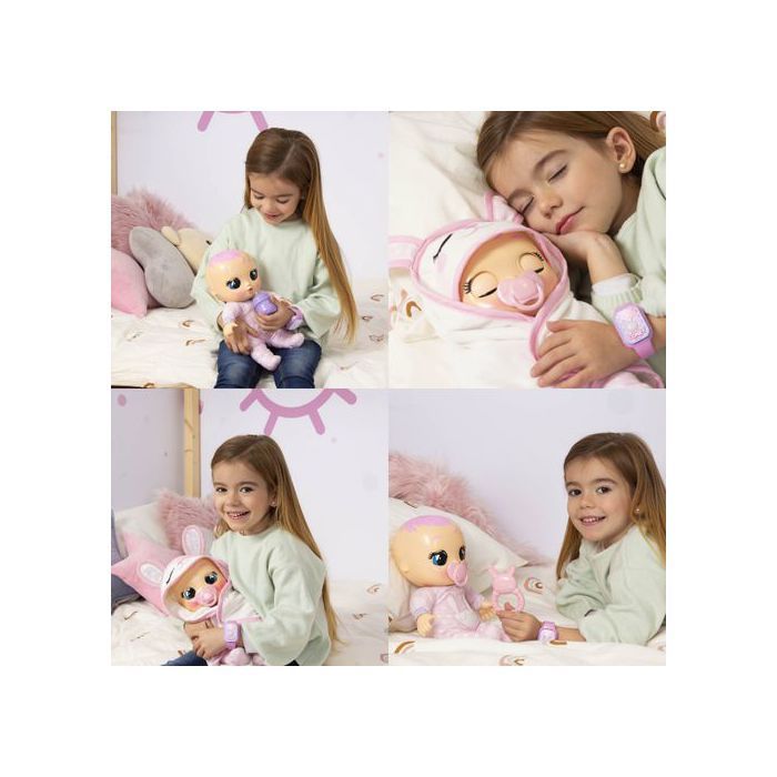 Cry Babies Crying Baby Newborn Coney Doll + Accessories, Interactive, Large 30cm, Tears and Sounds