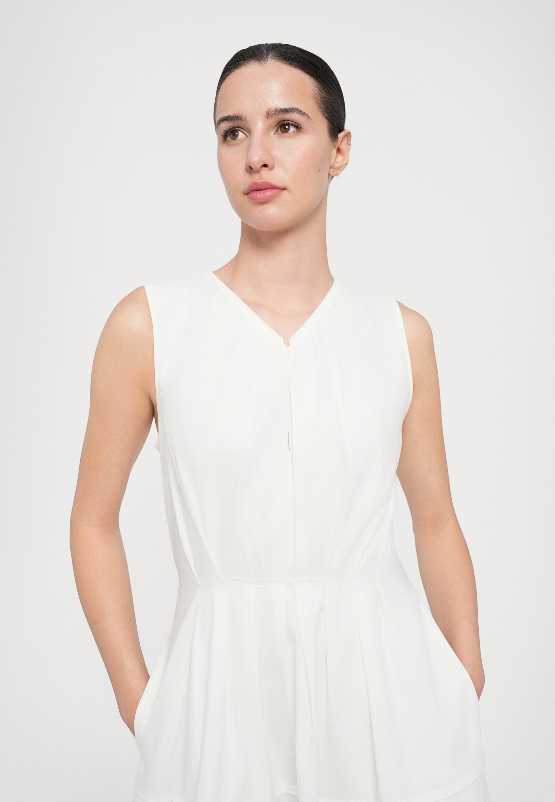 Proenza Schouler White Label KAILEY JURK IN STRETCH - Dagjurk - wit