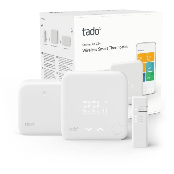 Kit de inicio de termostato inteligente inalámbrico Tado V3+