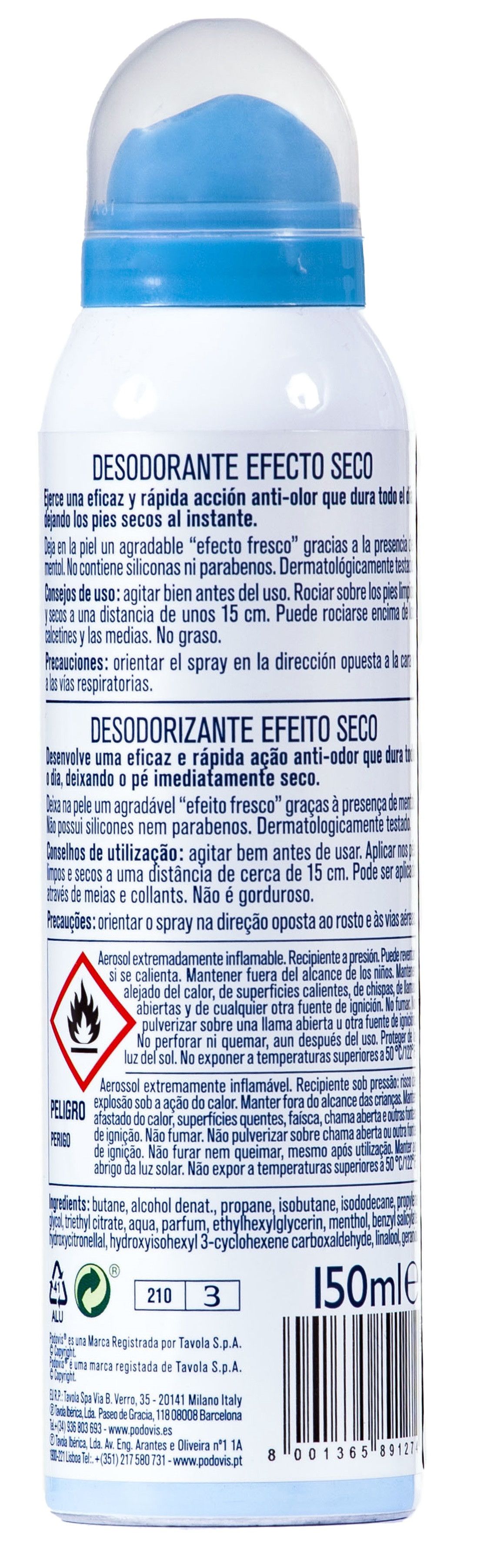 Dezodorans za stopala s efektom suhog djelovanja Apotekarski proizvodi za njegu stopala