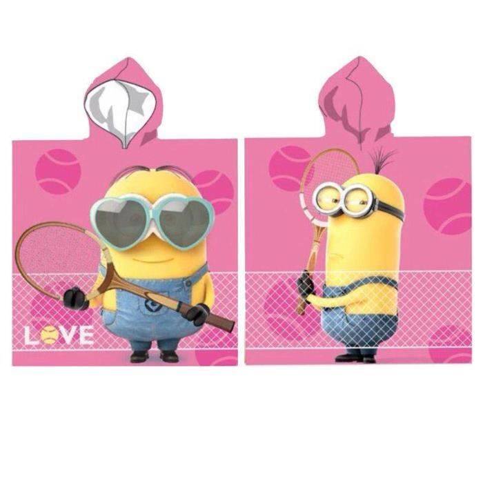 Capa de baño rosa de los Minions