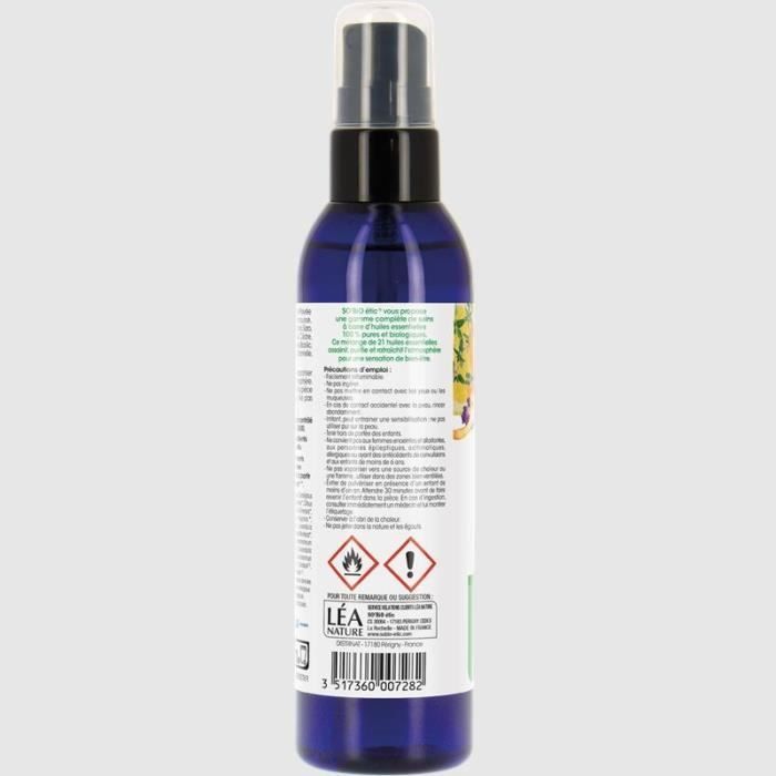 So'Bio Étic Arôma Spray Habitat Purifiant Assainissant aux 21 Huiles Essentielles Bio 200ml