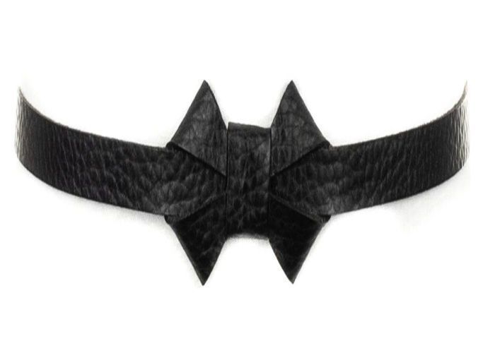 Vanzetti Ceinture 15mm Metallic Bow Belt Black Metallic noir pour fille