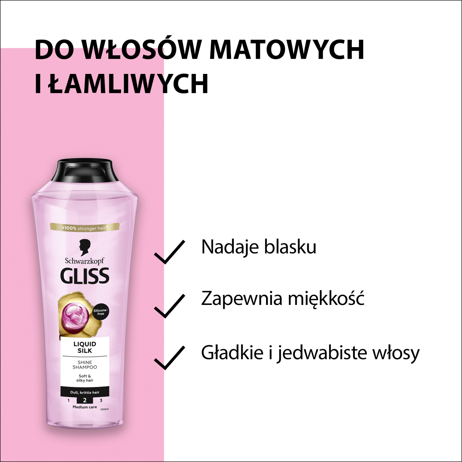 Gliss Kur hårschampo 400ml Flytande Silk
