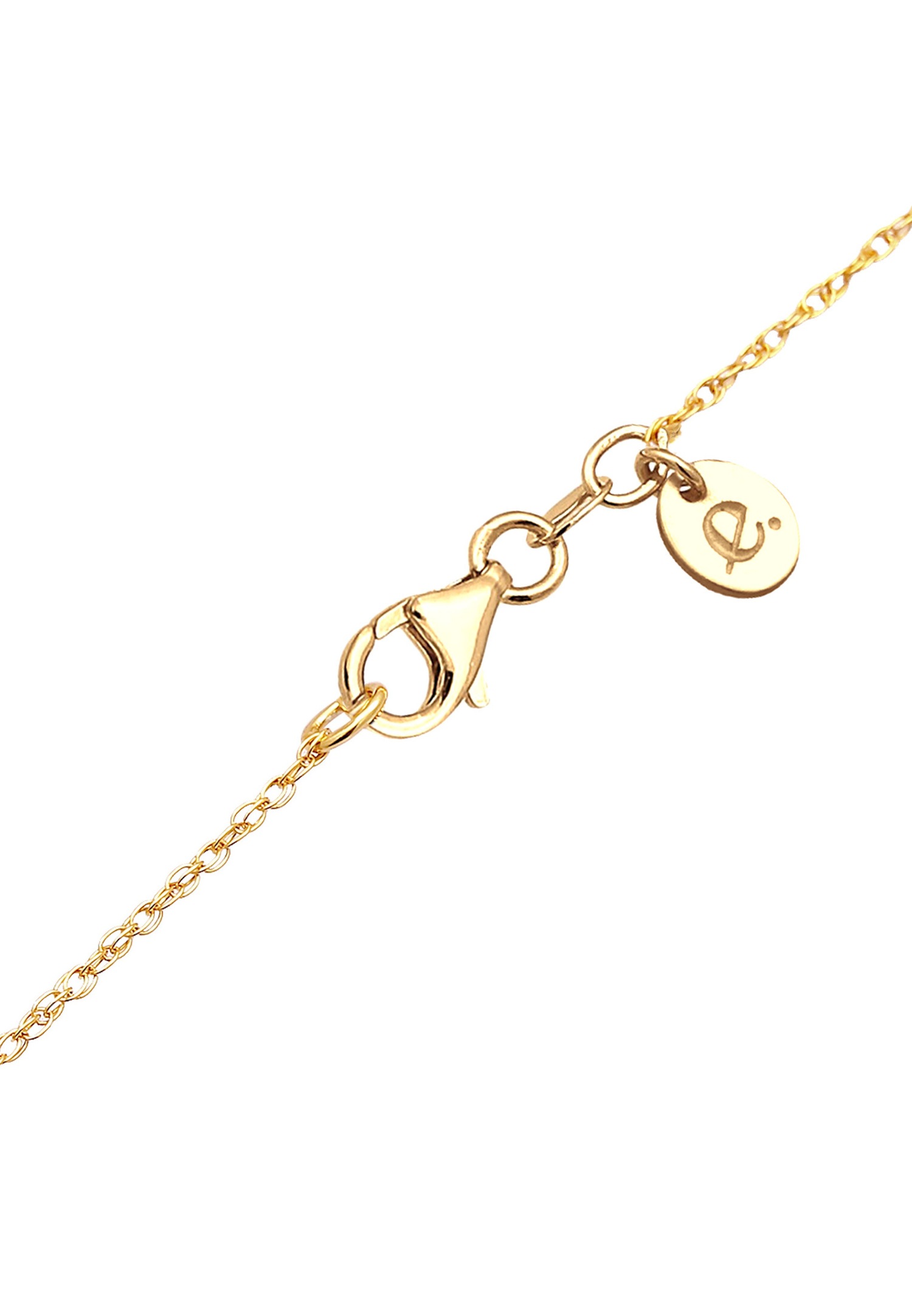 Elli PREMIUM Twisted Chain Plättchen Quarz Edelstein 925 Silber