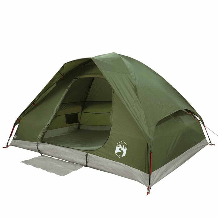 Tienda de campaña tipo domo para 4 personas vidaXL, color verde oliva, impermeable, 4009642