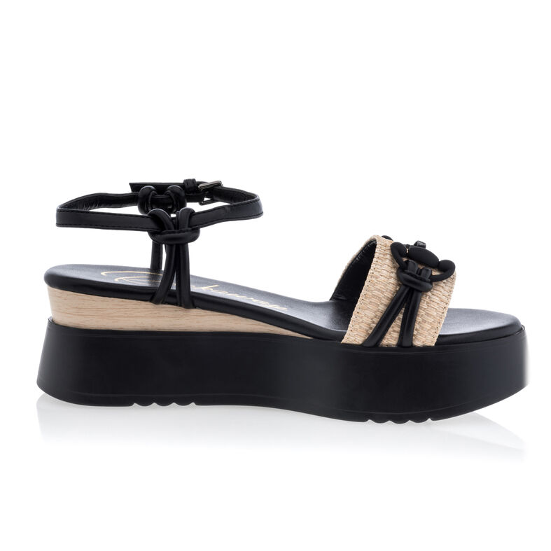 Schwarze Damensandalen / Zehenfreie Schuhe
