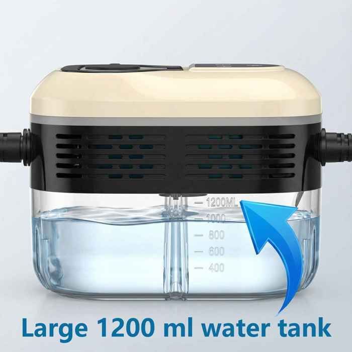 Limpiador a vapor multifuncional de 1200 ml, presión de 4,5 bares, tiempo de calentamiento de 15 segundos, 6 niveles, ideal para la cocina, el coche y el hogar.
