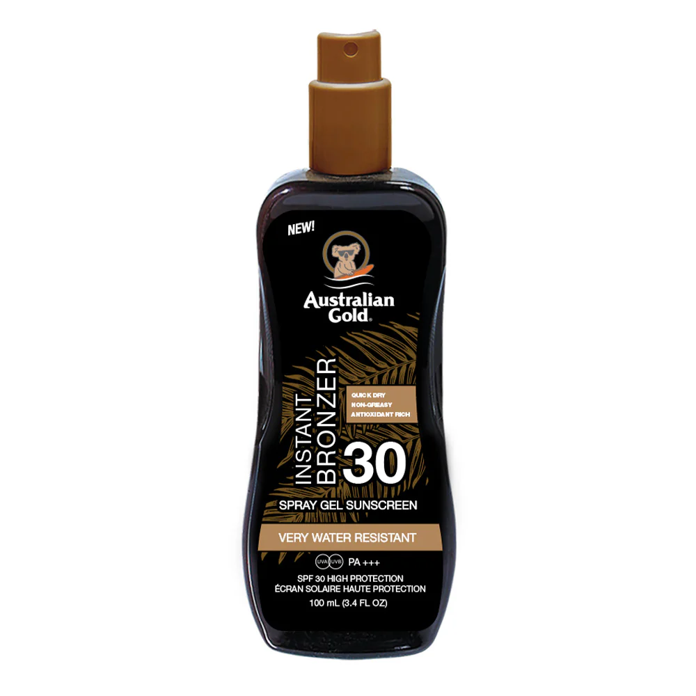 Protezione Solare SPF30 Instant Bronzer Spray Gel - Travel Size - Gel solare corpo alta prot.