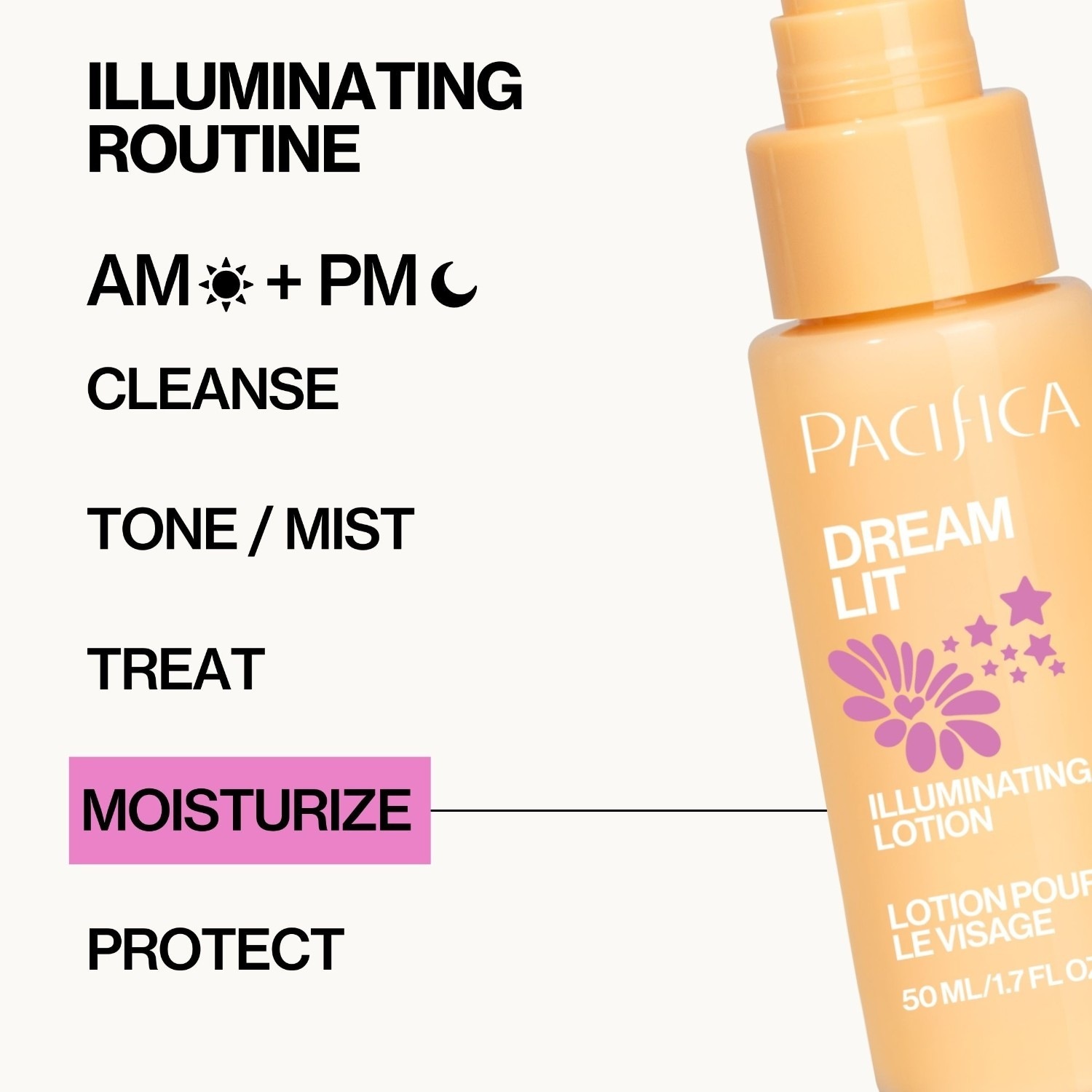 Pacifica Dreamlit losion za osvjetljavanje - 50 ml