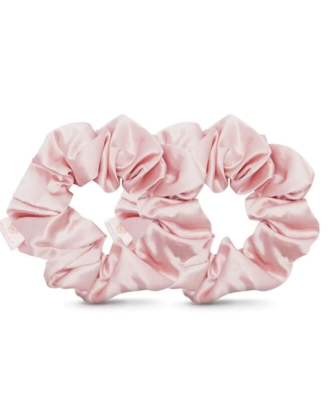 Crystallove Rose Quatrz Home Spa Set (Roller z Kwarcu Różowego + Opaska z Jedwabiu + 4 Gumki z Jedwa