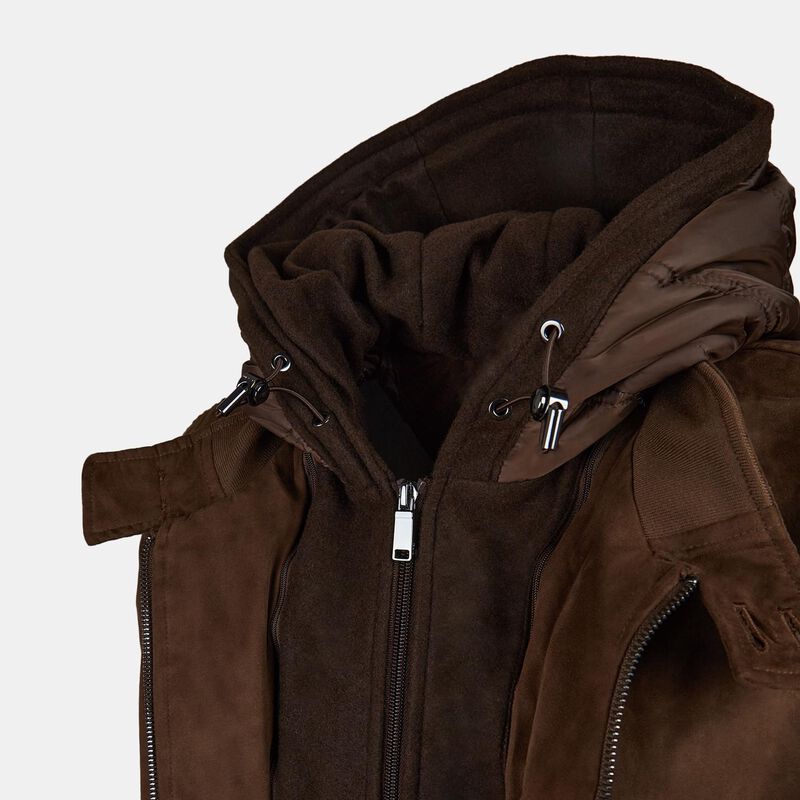 Bomber da uomo con cappuccio