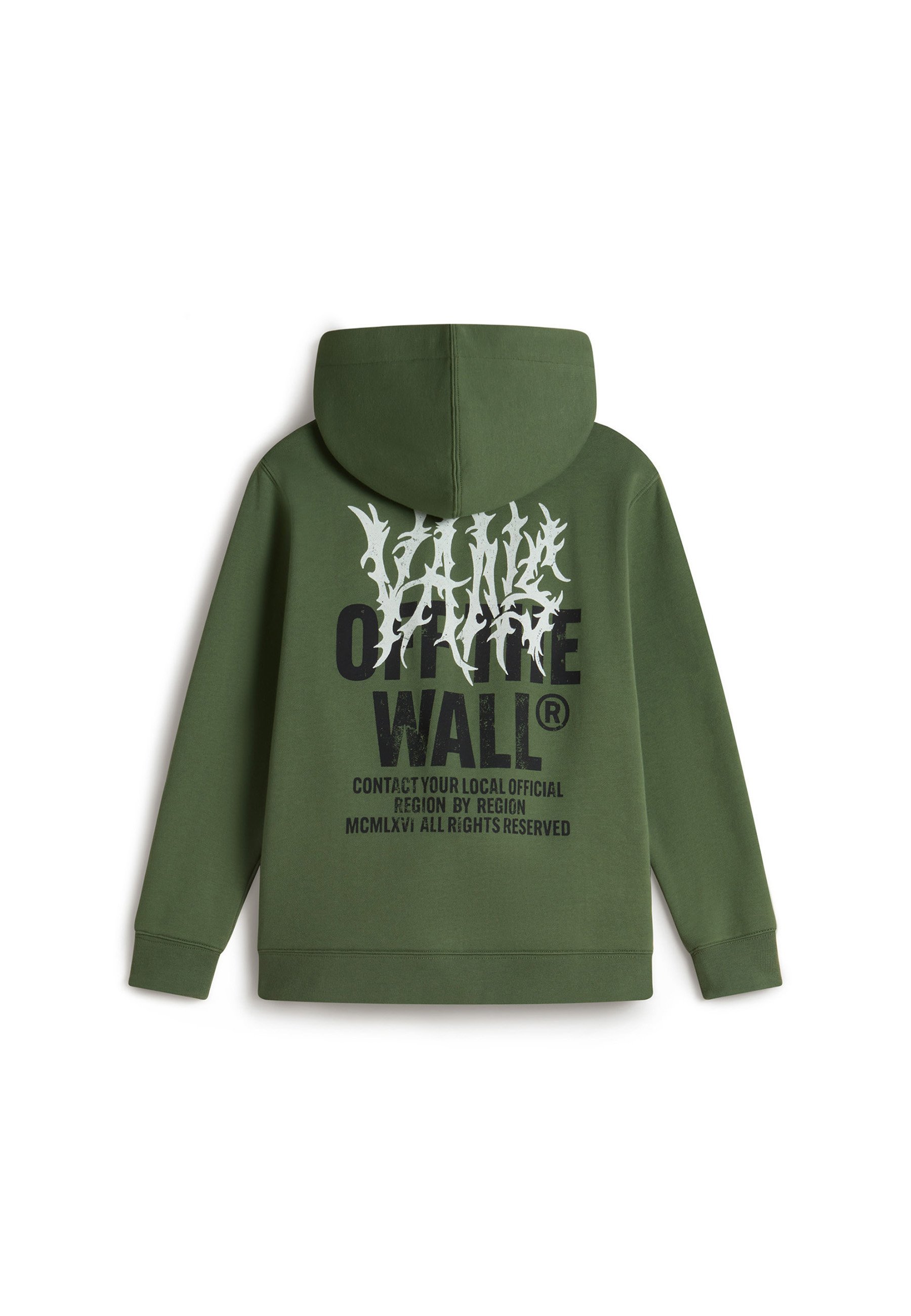 Vans WALL - Bluza rozpinana - ciemna oliwka