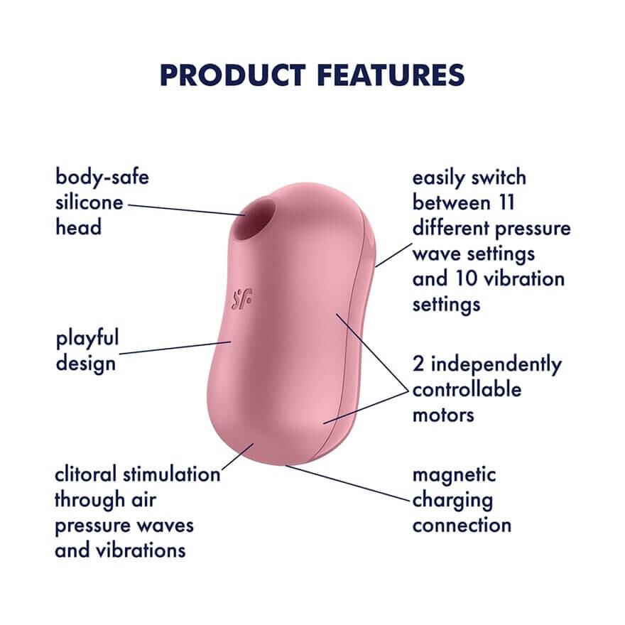 Satisfyer Candy Cotton lys rød