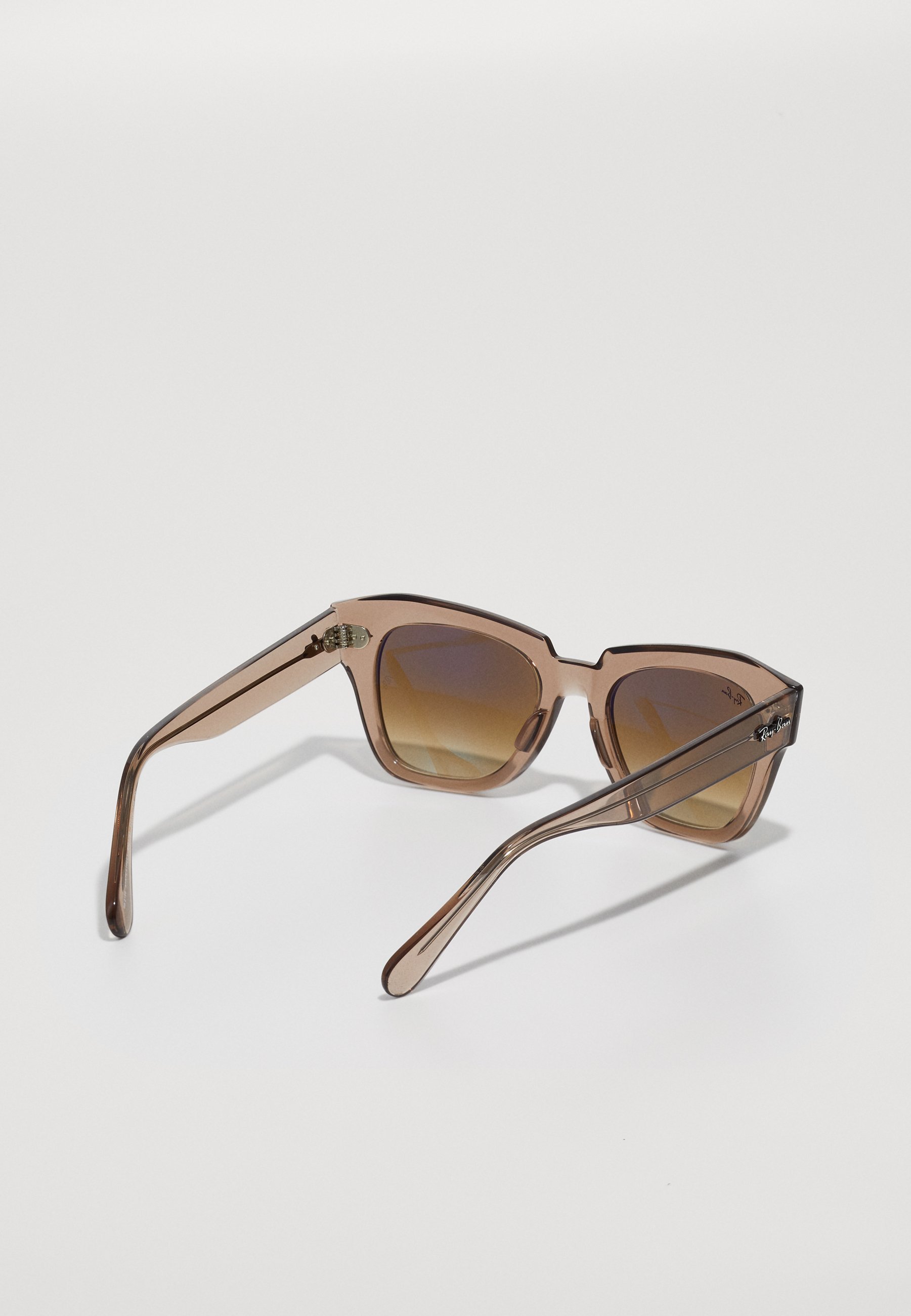 Ray-Ban STATE STREET - Lunettes de soleil - marron clair transparent / marron dégradé