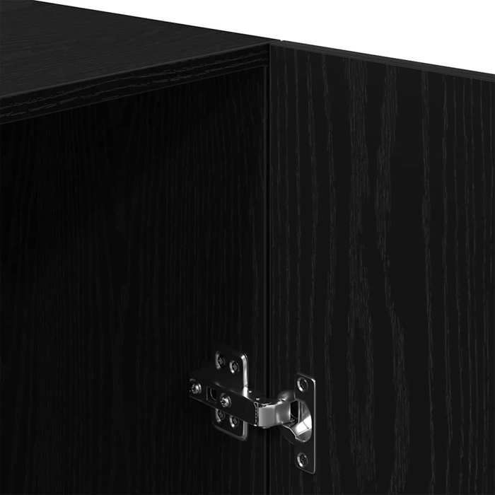 (Promotion octo)Meuble pour machine à laver/buanderie//salle de bain - design simple - Chêne noir 70.5 x 71.5 x 91.5 cm fg204692