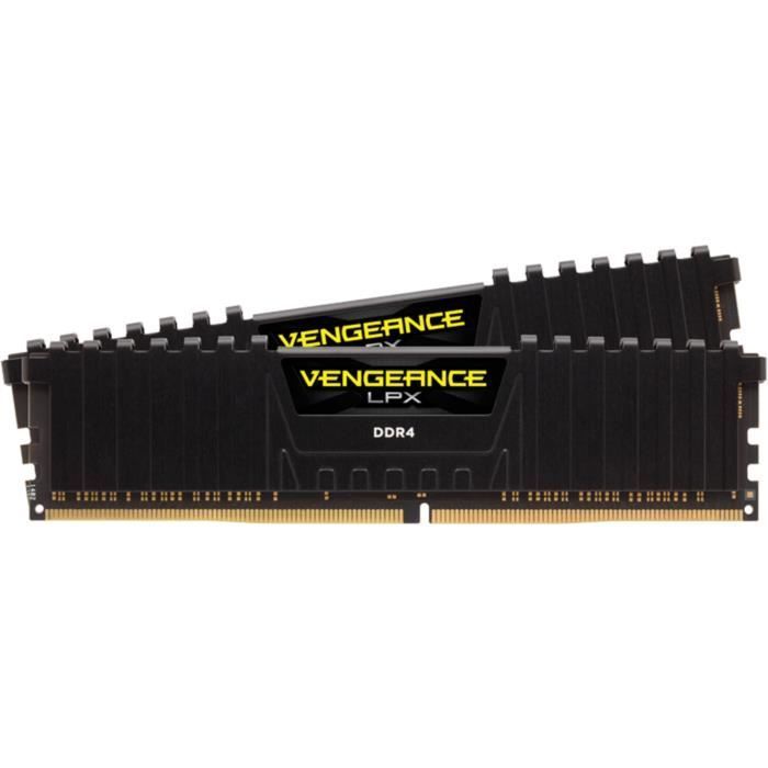 Memoria RAM - CORSAIR - Vengeance LPX DDR4 - 16GB 2x8GB DIMM - 3200 MHz - 1.35V - Nero (CMK16GX4M2E3200C)