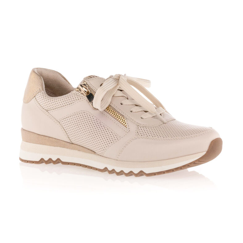 Zapatillas deportivas para mujer color beige.