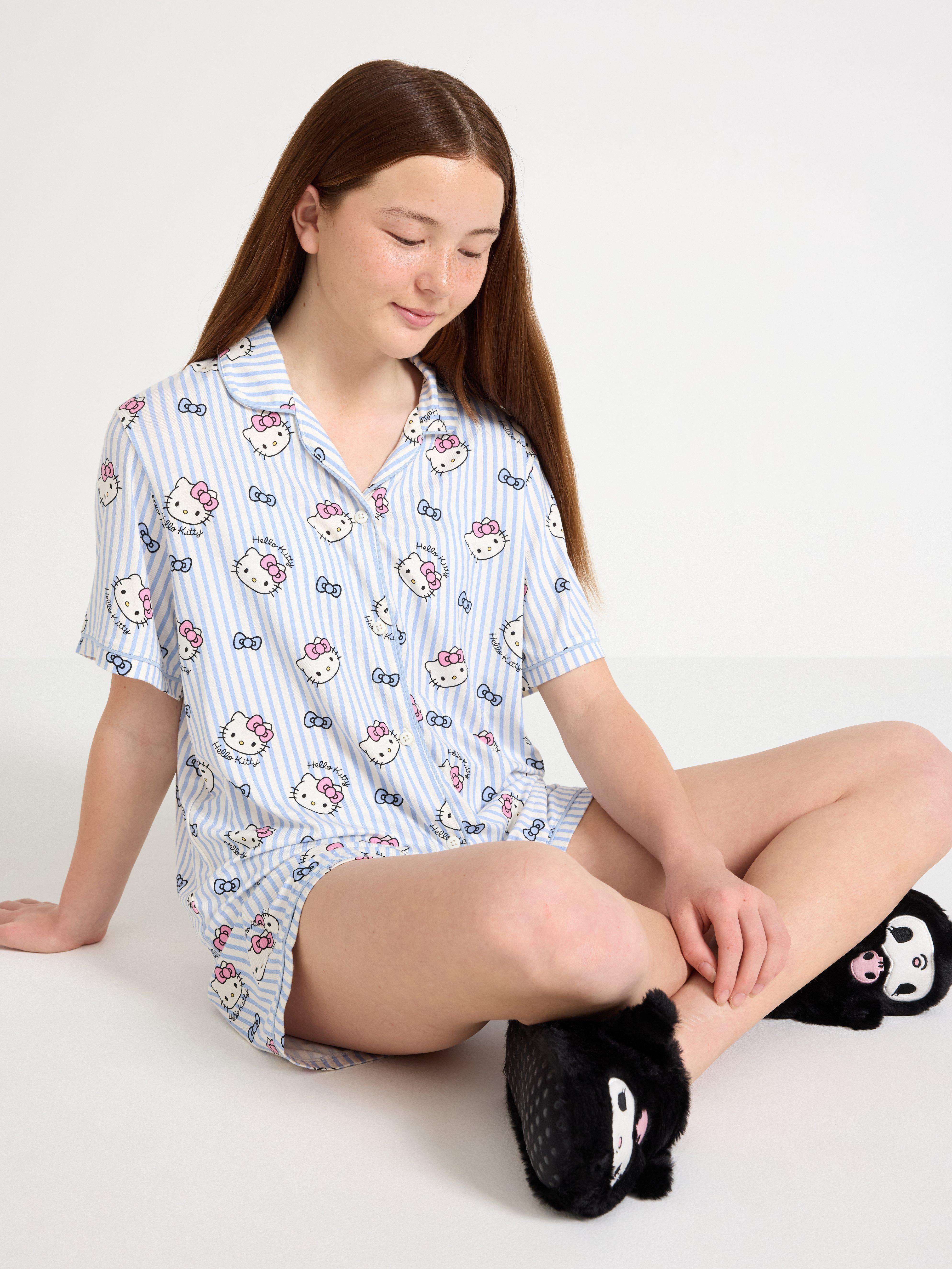Pyžamo Hello Kitty světle modré