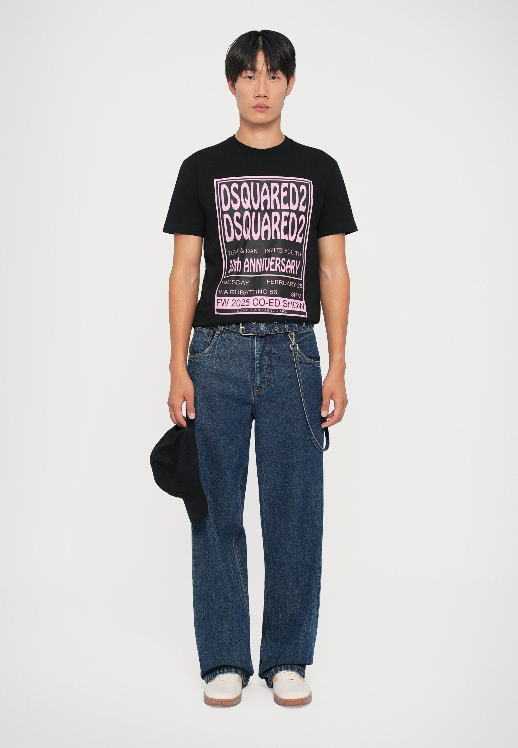 T-shirt Dsquared2 coupe classique - T-shirt imprimé - noir