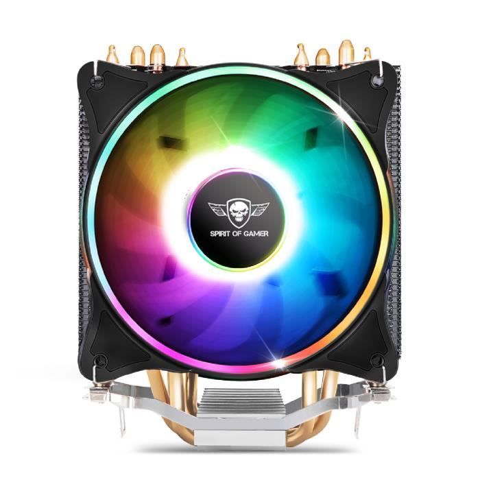 Cooler - SPIRIT OF GAMER - AIRCOOLER 120 MM ARGB - Silent - Aluminum - Addressable RGB