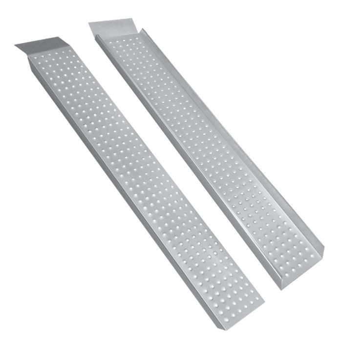 Rampa de carga plegable - NAIZY - 2X - 400 kg máximo - Antideslizante - Ancho ampliado