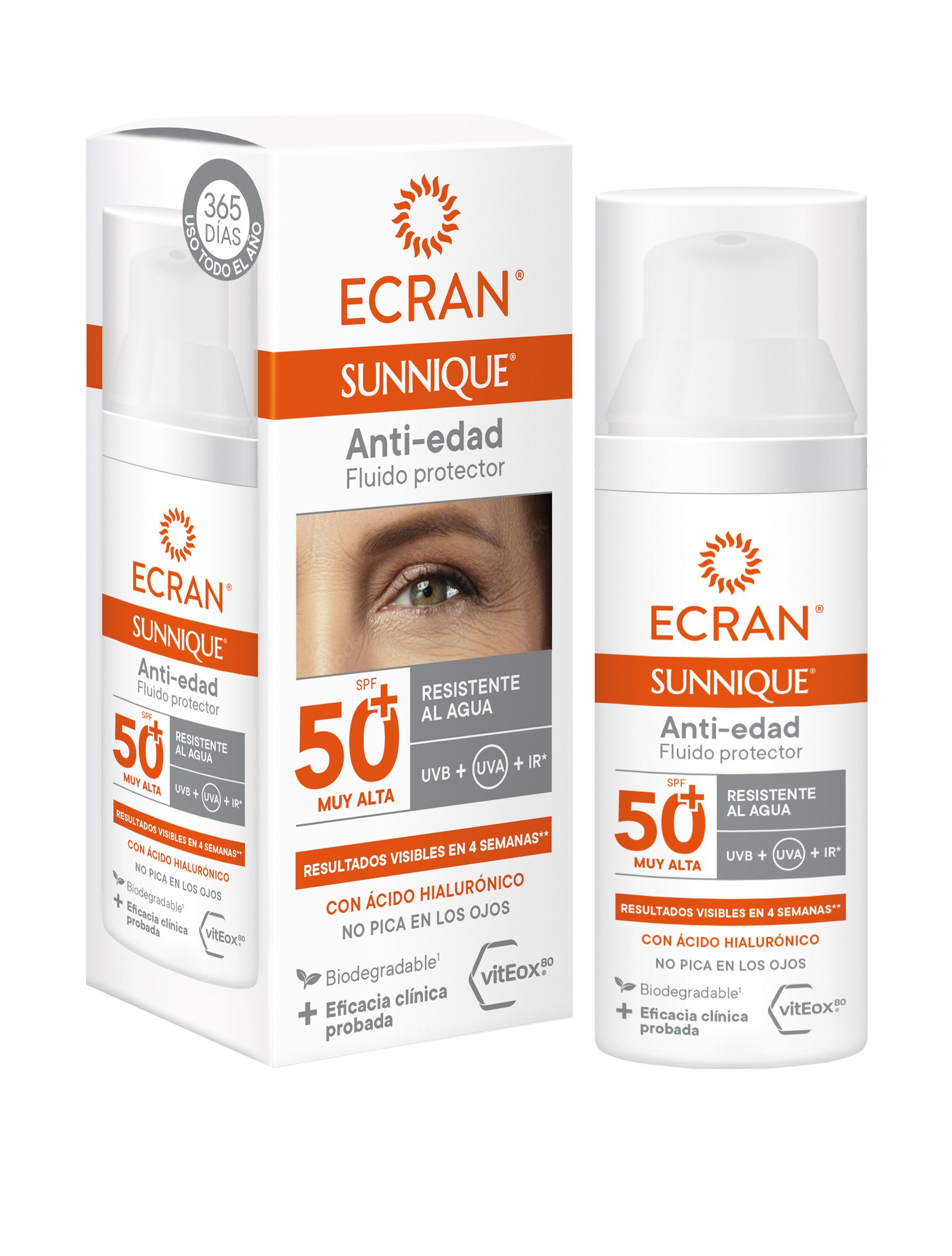 Sunnique zaščitni fluid proti staranju SPF 50 Zaščita obraza