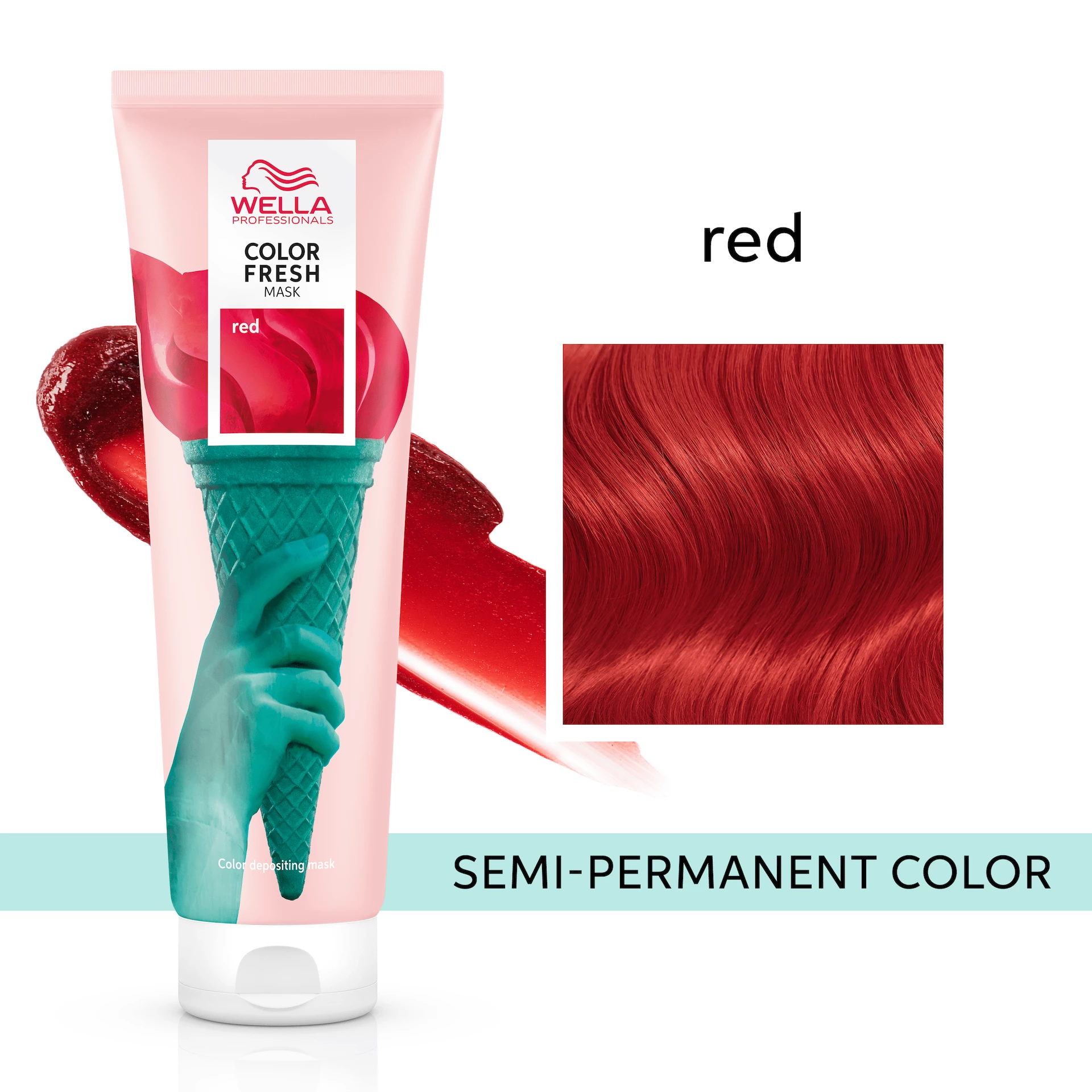 Mască Color Fresh pentru păr roșu, tonifiere, 150 ml - Wella Professionals