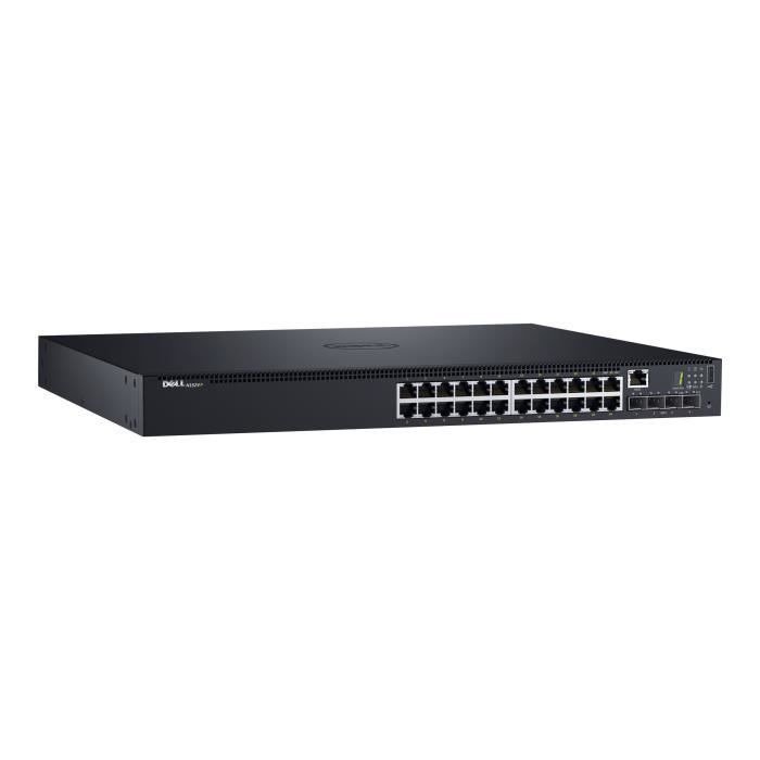 Switch di rete - DELL - N1524P - PoE+ - 24 porte 1GbE + 4 porte 10GbE SFP+ - Stacking