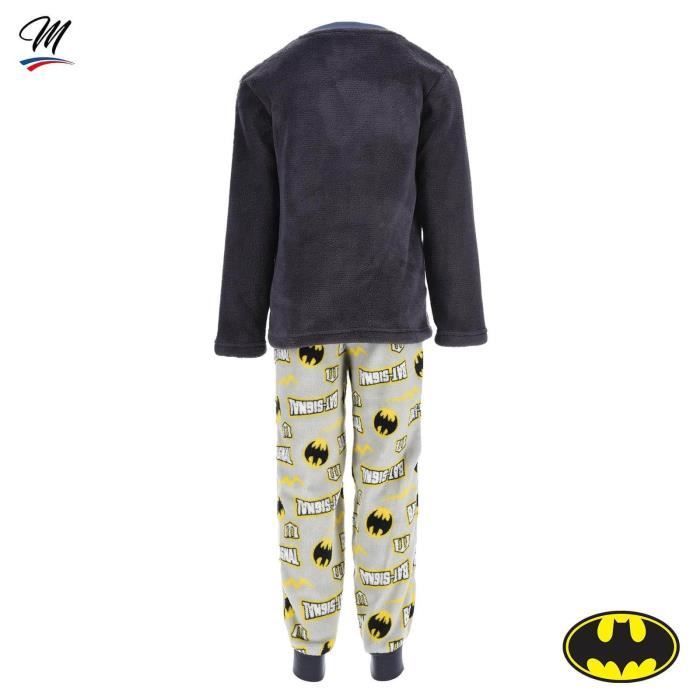 Batman fleece pyjamaset voor jongens - Batman merk - Gelicenseerd door DC Comics - Grijs