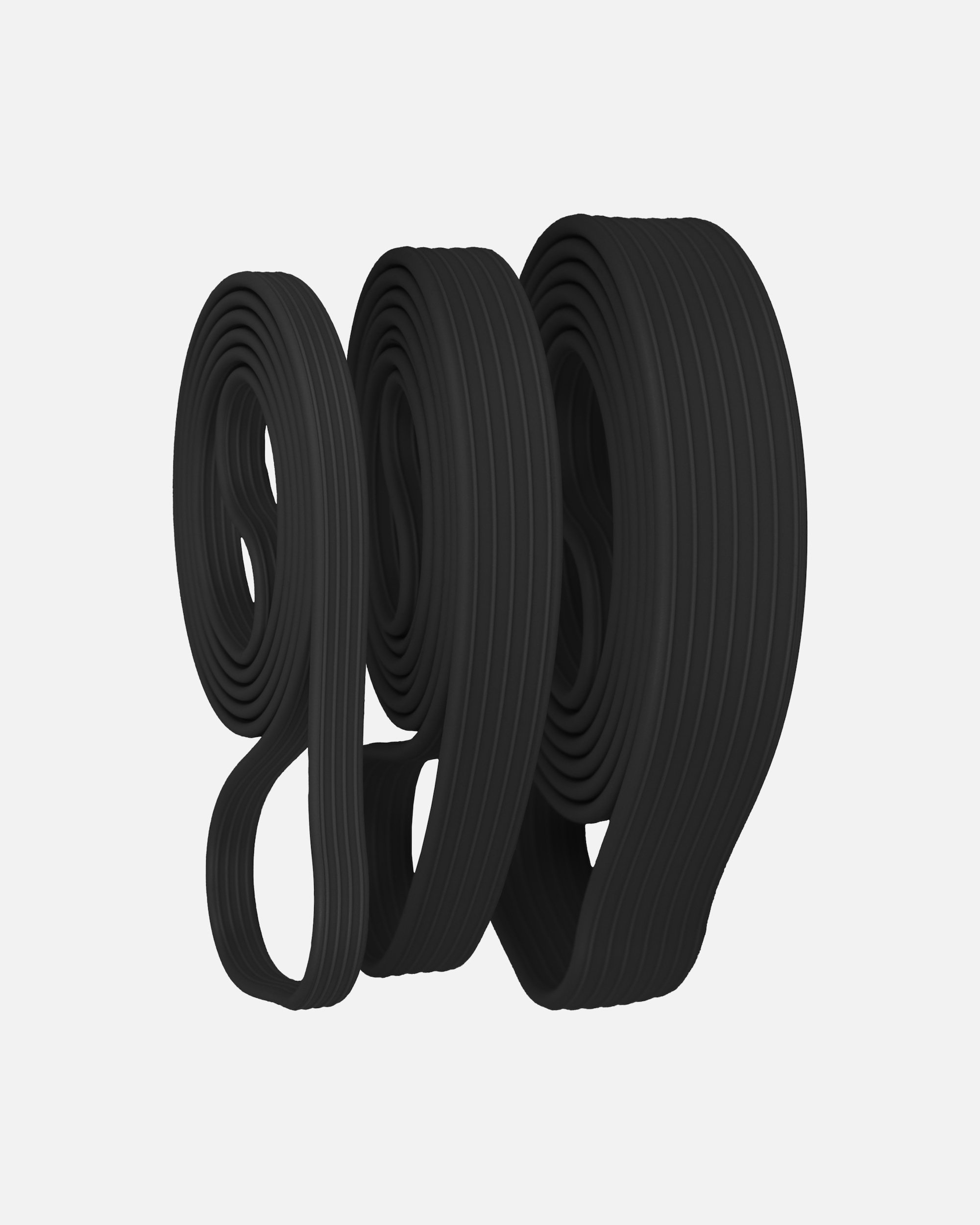 OMNANA Fitness Accessories LOOM™ Set elastičnih silikonskih traka – 3 dijela