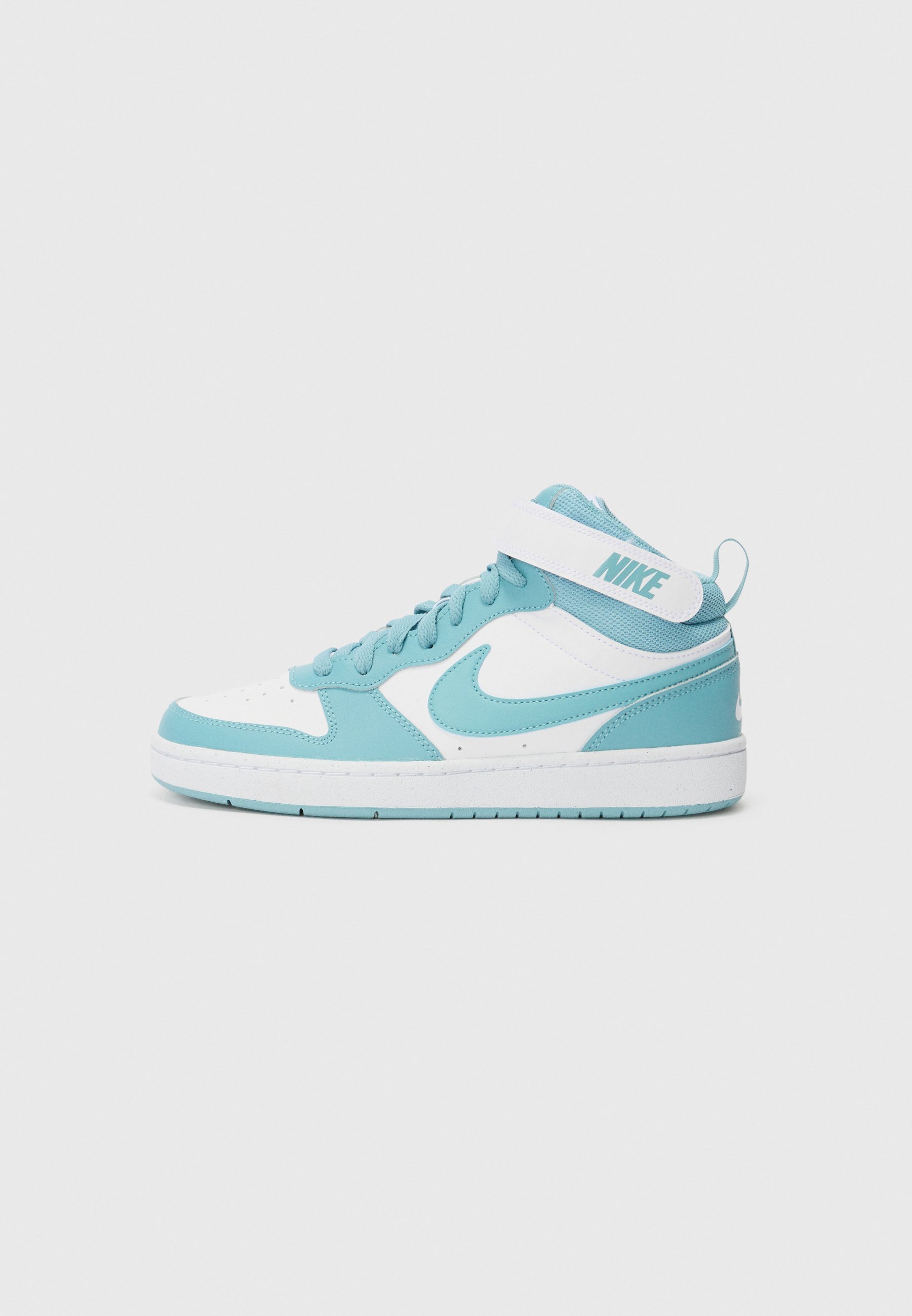 Nike Sportswear COURT BOROUGH MID 2 UNISEX - High-Top-Sneaker - weiß/türkis