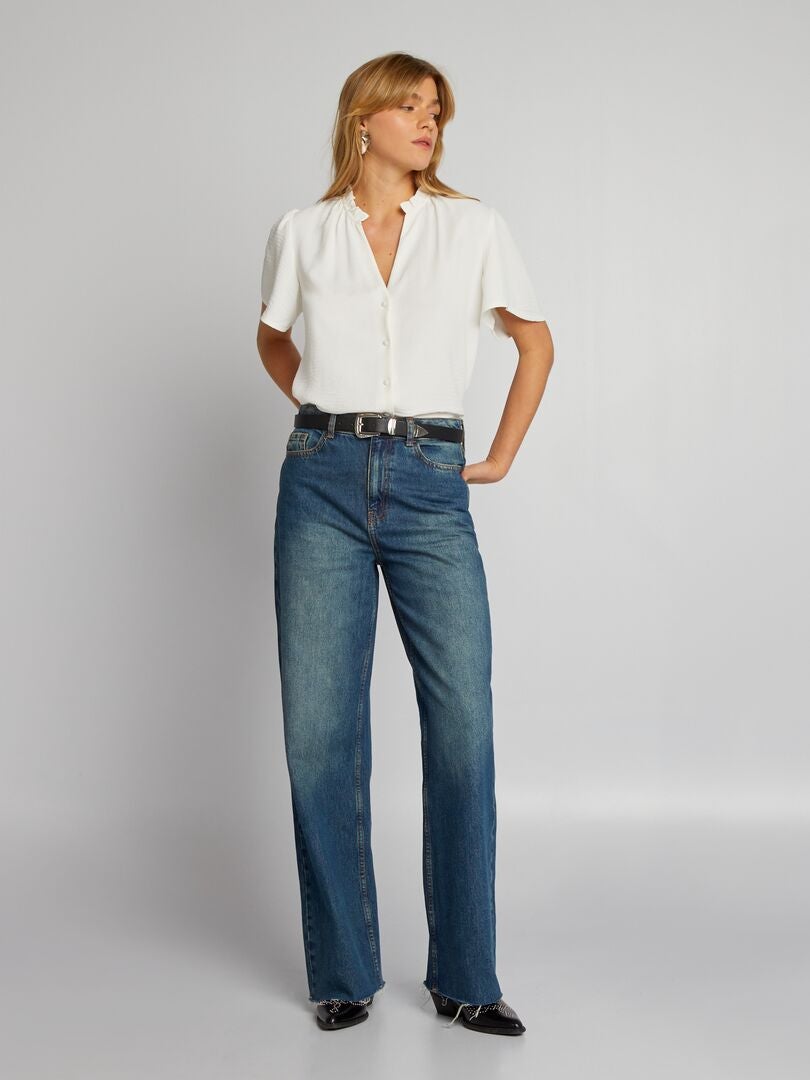 Zachte blouse - WIT